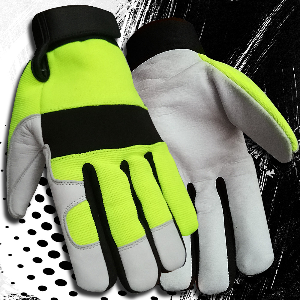 Mechanics Leather Gloves Men's Protective Mechanic Gloves