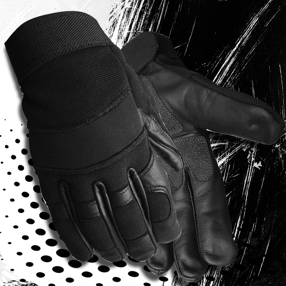 High Quality Mechanics Leather Gloves for Touch-Screen Texting